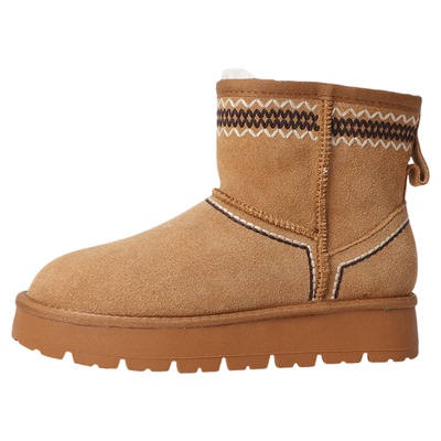 冬季全羊毛女士雪地靴2025新款