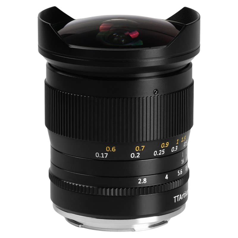 铭匠11mm F2.8银色全画幅广角鱼眼镜头适用索尼E尼康Z/F佳能RF/EF