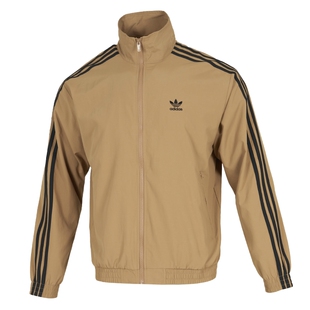 adidas阿迪达斯三叶草男女梭织外套25秋新款立领夹克运动服JY1333