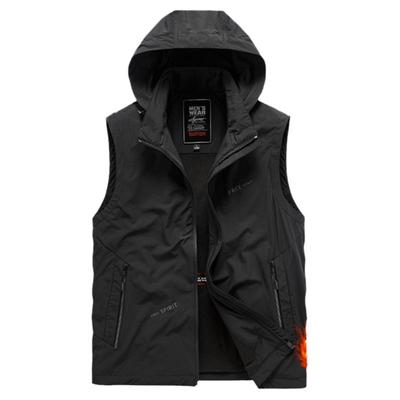 加绒马甲男秋冬季加厚大码外套