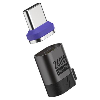 Typec磁吸弯头旋转转接头PD3.1