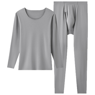 曼妮芬男士MW1保暖内衣含羊毛无痕抗菌长袖秋衣秋裤微厚肌底衣