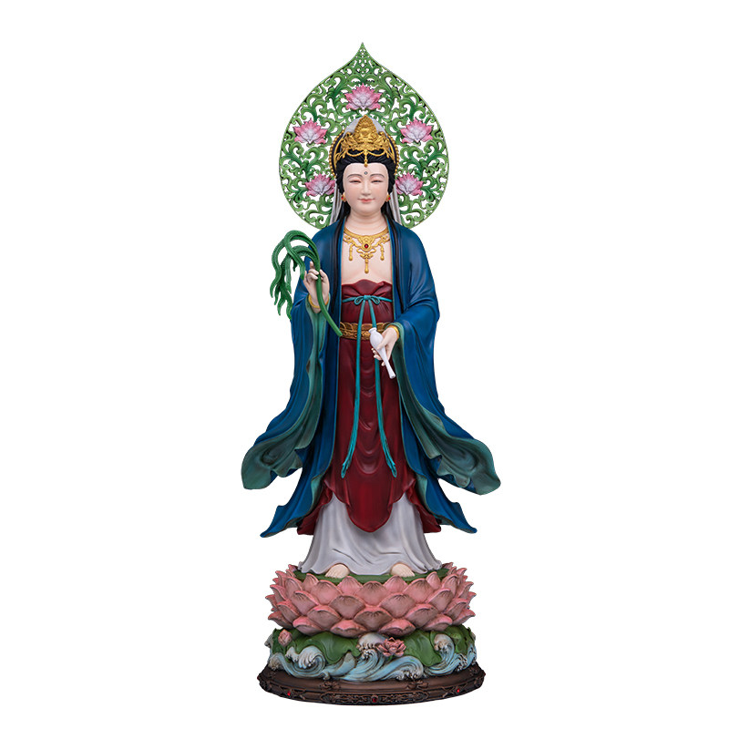站西方三圣娑婆三圣铜雕供奉佛像