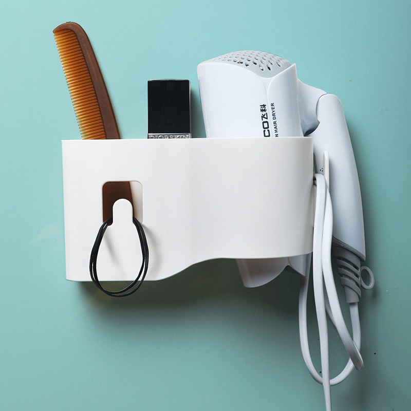 吹风机置物架免打孔卫生间壁挂式电吹风架子收纳浴室支架风筒挂架