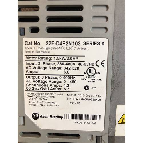 【请询价】22FD4P2N103 Rockwell A Power