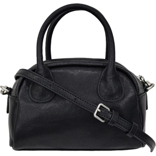 头层牛皮手提枕头包包女2025冬新款迷你手提包黑色简约单肩斜挎包