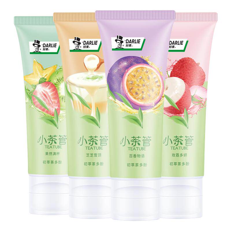 黑人小茶荔枝牙膏口气口腔含氟