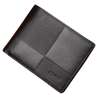 红谷钱包简约竖款皮夹子