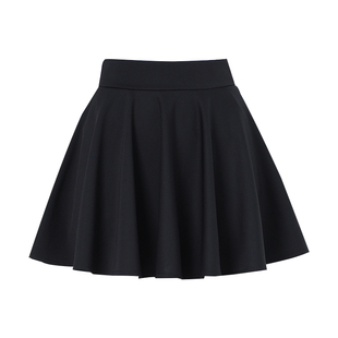 高腰显瘦防走光半身裙裤女春夏大码松紧腰A字伞裙广场舞跳舞短裙