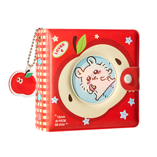 三年二班 苹果一宫格卡册活页双面拍立得相册3寸明星小卡收纳册可爱迷你吧唧卡包收集册高颜值ins风收藏卡册K