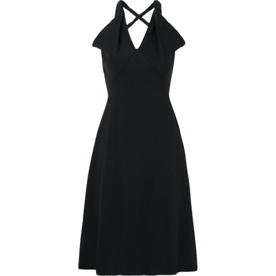 SAMUEL GUI YANG 春夏女拧绕式真丝中长连衣裙