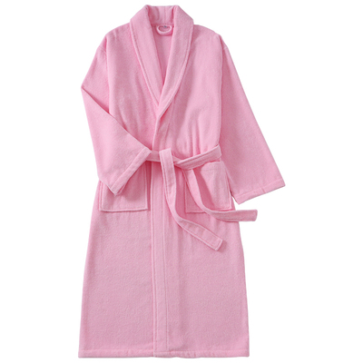 纯棉毛巾料浴袍厚款男女情侣浴衣