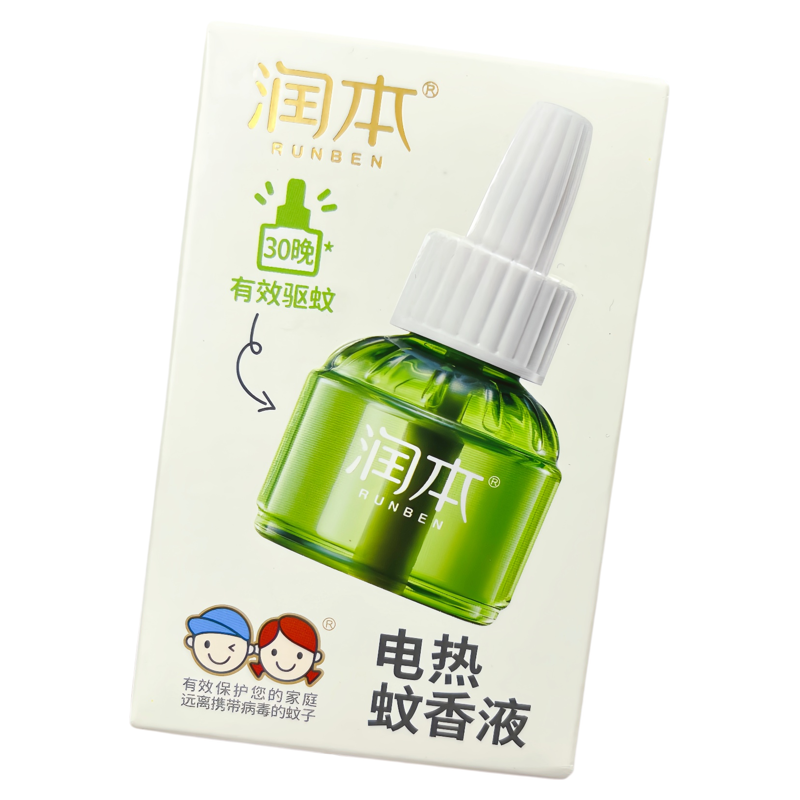 润本电热蚊香液插电式补充液通用