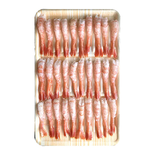 北极甜虾刺身去壳生吃甜虾新鲜鲜活冷冻海虾海鲜寿司虾日料店商用