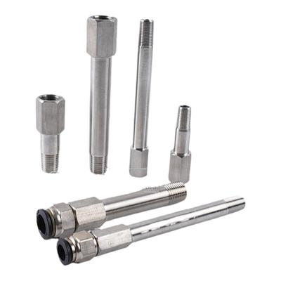 不锈钢加厚内外牙延长杆气动接头