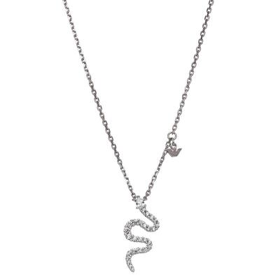 阿玛尼女士银蛇系列项链耳钉