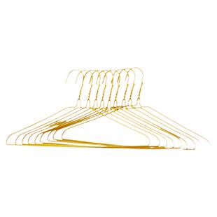 干洗店包3.0塑钢丝衣架一次性黄色白色加粗包塑衣架洗衣店用品