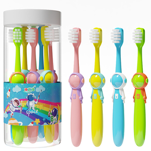 儿童万根软毛牙刷3到45-6-10一12岁男女童换牙期小孩学生套装牙膏