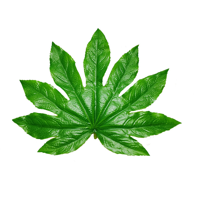 仿真八角叶超市水果区假叶子店铺陈列装饰绿叶小树叶摆盘布置用品