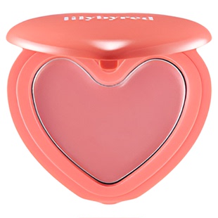 韩国Lilybyred爱心单色腮红膏粉嫩火龙果色绿皮白几个度丽丽百乐