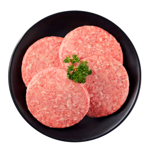 和牛牛肉饼汉堡肉饼早餐半成品汉堡专用减脂儿童无添加比安格斯好