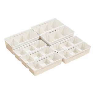 抽屉收纳盒分隔可伸缩化妆品口红储物盒分类格子可调节收纳整理盒