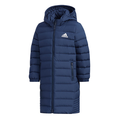 Adidas/阿迪达斯正品儿童长款保暖连帽运动羽绒服EH4147 EH4146