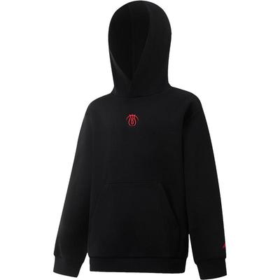 李宁童宽松连帽男套头连帽卫衣