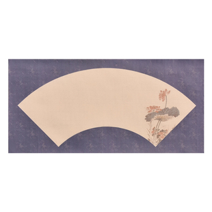 微喷蜡染扇面宣纸半生熟加厚复古书法纸学生成人毛笔字书写专用纸创意彩绘花鸟笺扇形空白练习纸参赛作品用纸