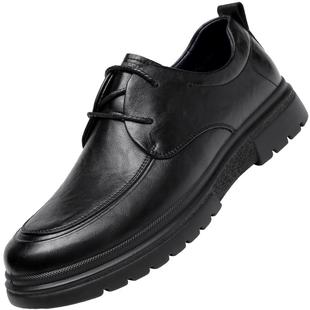 强人3515加绒皮鞋男冬季保暖二棉鞋子商务休闲鞋2025冬季新款平底