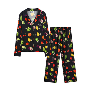 Lazy Daisy etoile 南意盛夏水果印花竹纤维弹力睡衣套装家居服女