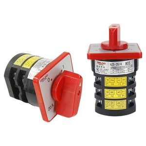 德力西HZ5-20/4万能转换L01 02开关03 20A档位4KW切断M05组合380V