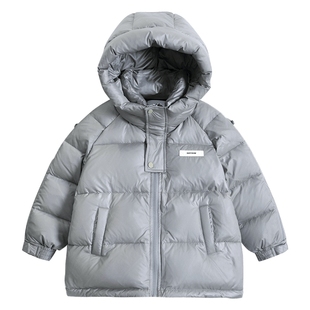 男童冬季韩版加厚面包羽绒服2025新款中大儿童冬装防风免洗外套潮
