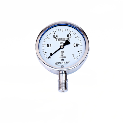 上海亿川304不锈钢压力表