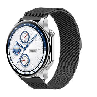 适用于oppowatchX2/watchs米兰磁吸表带4pro/Sport金属腕带OnePlusWatch2R智能运动一加手表2男女替换表链