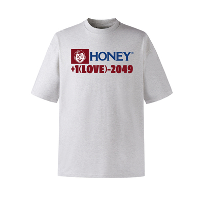 美式趣味专线号码短袖T