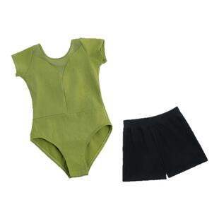 儿童舞蹈服短袖套装女童芭蕾舞服跳舞练功服幼儿中国舞体操服短裤