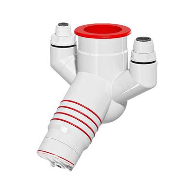 厨房45度墙排下水三通防返臭神器