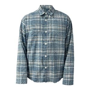 JCAESAR WASHED PLAID SHIRT 树纹水洗格子衬衫 小众设计破坏长袖