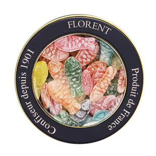 包邮法国进口零食礼物盒 糖果 Florent费罗伦 鱼形水果沙拉糖220g