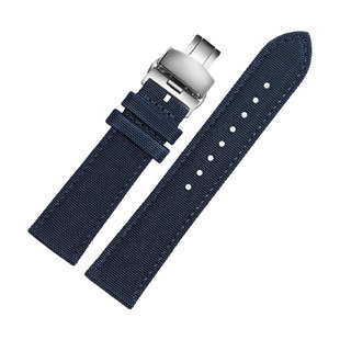 适配浪琴康卡斯 先行者经典复刻传奇潜水员双面尼龙手表带21 22mm