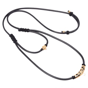 泰国蜡绳泰伽皮绳佛牌链子可调节长短单挂双挂三挂四挂项链挂链