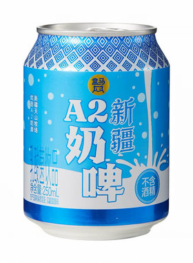 盒马新疆A2奶啤无酒精4罐即饮