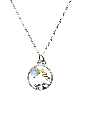 缪媞muti925纯银女冰种森系项链