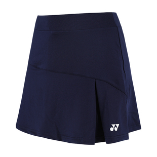 尤尼克斯羽毛球运动短裙女下装A字裤裙包臀裙YY透气速干百褶 网球