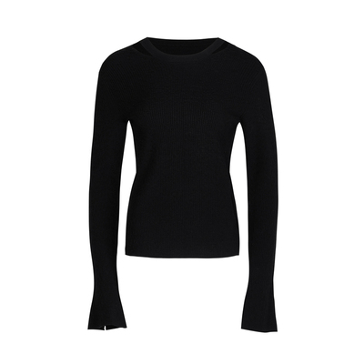 短款套头LESS毛衫圆领