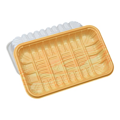 一次性长方形木纹生鲜寿司鱼打包