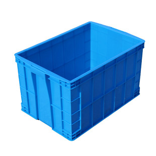 超大塑料筐周转箱长方形灰色物流箱PP箱子大号胶箱加高胶框塑胶盒