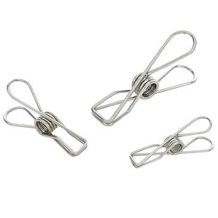 30个装不锈钢线夹挂钩晒衣裳衣架防风强力晾被子袜子晾晒固定夹子