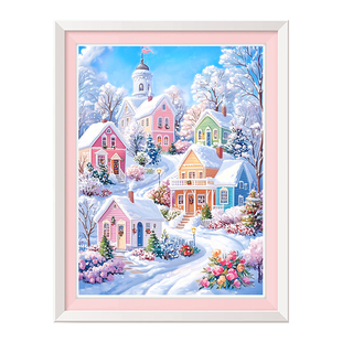 冰雪世界十字绣2026新款客厅现代卧室温馨风景年轻人手工自己刺绣